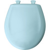Plastic Round Slow-Close Toilet Seat in Dresden Blue Plastic Round Slow-Close Toilet Seat in Dresden Blue