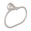 Rohl CIS4STN 8in Towel Ring in Satin Nickel
