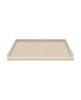60 x 32 Solid Surface Shower Base Right Drain in Matrix Khaki