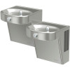 Heavy-Duty Vandal-Resistant Wall Mount Bi-Level ADA Cooler in Stainless Steel