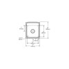 17" x 20" x 7-5/8" 18 Gauge Stainless Steel Single Bowl Drop-in Kitchen Sink with 1 Faucet Hole in Lustrous Satin