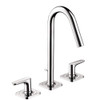 Axor 34133001 Bathroom Faucet Widespread Faucet with Lever Handles in Chrome