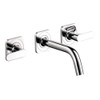 Bathroom Faucet Wall Mount Faucet with Lever Handles in Chrome
