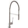 Pre-Rinse Kitchen Faucet with Toggle Spray Diverter in Steel Optic