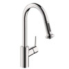 Hansgrohe 04286000 Talis S Pull-Down Kitchen Faucet with High-Arc Spout, Magnetic Docking, and Non-Locking Spray Diverter in Chrome Hansgrohe 04286000 Talis S Pull-Down Kitchen Faucet with High-Arc Spout, Magnetic Docking, and Non-Locking Spray Diverter in Chrome