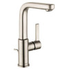 Hansgrohe 31161821 Metris S Single Hole Swivel Bathroom Faucet with Quick Clean and Comfort Zone Technologies - Pop-Up Drain Assembly Included in Brushed Nickel Hansgrohe 31161821 Metris S Single Hole Swivel Bathroom Faucet with Quick Clean and Comfort Zone Technologies - Pop-Up Drain Assembly Included in Brushed Nickel