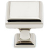 Alno Manhattan A310-1-PN Knob Modern 1-in in Polished Nickel