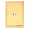 Escutcheon Backplate Escutcheons 2-5/8-in in Polished Brass