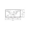 43" x 22" x 7-1/8" 20 Gauge Stainless Steel Triple Bowl Drop-in Kitchen Sink with 4 Faucet Holes in Brushed Satin
