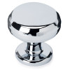 Knob Traditional 1-1/8-in in Polished Chrome