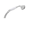 Inclined Hand Shower with Porcelain Handle and 60in Hose in Polished Chrome
