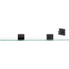 Alno Contemporary II A8450-18-BRZ 18-in Glass Shelf with Brackets Modern in Bronze
