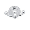 Double Hook Robe Hook in Polished Chrome