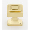 Knob Modern 1-1/4-in in Polished Brass