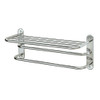 26-1/2 Inch Double Towel Rack with Top Shelf in Chrome 26-1/2 Inch Double Towel Rack with Top Shelf in Chrome