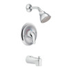 Moen L2363 Bath and Shower Faucet with Posi-Temp Pressure Balanced Trim in Chrome