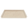 63.5 x 37.75 Solid Surface Barrier Free Shower Base with Collapsible Drain in Matrix Khaki