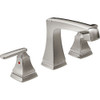 Delta 3564-SSMPU-DST Two Handle Widespread Lavatory Faucet - Metal Pop-Up in Brilliance Stainless