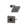 Pressure Balanced Shower Trim with H2Okinetic Less Rough-in in Venetian Bronze
