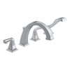 Delta T4751 Roman Tub Filler with Hand Shower in Polished Chrome