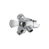 Universal Showering 3-Way Shower Arm Diverter with Hand Shower Mount in Polished Chrome