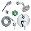 Hansgrohe KSH04447-27457-04PC Raindance Shower Faucet Kit with Handshower PBV Trim with Diverter and Rough-in in Chrome