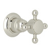 Rohl A4912XMPNTO Trim for Volume Control and 4-Port Dedicated Diverter with Cross Handle, Polished Nickel