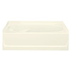 60-in L x 36-in W Oval In Rectangle Skirted Bathtub with Right-Hand Drain in Biscuit 60-in L x 36-in W Oval In Rectangle Skirted Bathtub with Right-Hand Drain in Biscuit