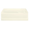 60-in L x 42-in W Oval In Rectangle Skirted Bathtub with Left-Hand Drain in Biscuit 60-in L x 42-in W Oval In Rectangle Skirted Bathtub with Left-Hand Drain in Biscuit