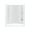 Sterling 72260106-0 77-in x 36-in x 48-in Vikrell Wall and Floor 4-Piece Alcove Shower Kit in White Sterling 72260106-0 77-in x 36-in x 48-in Vikrell Wall and Floor 4-Piece Alcove Shower Kit in White