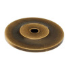 Knob Backplate Traditional 1-1/2-in in Antique English Matte