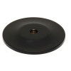Knob Backplate Traditional 1-1/2-in in Matte Black
