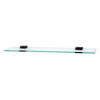 Alno Contemporary II A8455-18-BRZ 18-in Glass Shelf with Brackets Modern in Bronze
