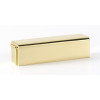 Alno Cube A986-3-PB Cup Pull Modern in Polished Brass