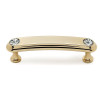 Alno Crystal C211-3-GLD Pull Traditional in Gold
