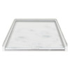 39.5 x 37.75 Solid Surface Barrier Free Shower Base with Trench Drain in Storm