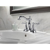 Delta 2597LF-MPU Two Handle Centerset Lavatory Faucet - Metal Pop-Up in Polished Chrome