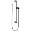 Adjustable Grab Bar Assembly in Polished Chrome
