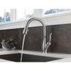 Delta 9178-AR-DST Single Handle Pull-Down Kitchen Faucet in Arctic Stainless
