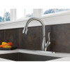 Delta 9178-AR-DST Single Handle Pull-Down Kitchen Faucet in Arctic Stainless