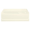 18.25-in x 36-in x 60.25-in Vikrell Oval in Rectangle Skirted Bathtub with Left-Hand Drain in Biscuit 18.25-in x 36-in x 60.25-in Vikrell Oval in Rectangle Skirted Bathtub with Left-Hand Drain in Biscuit