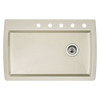 22-In X 33.5-In Single-Basin Granite Drop-In Or Undermount 5-Hole Residential Kitchen Sink in Biscuit 22-In X 33.5-In Single-Basin Granite Drop-In Or Undermount 5-Hole Residential Kitchen Sink in Biscuit
