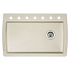 22-In X 33.5-In Single-Basin Granite Drop-In Or Undermount 7-Hole Residential Kitchen Sink in Biscuit 22-In X 33.5-In Single-Basin Granite Drop-In Or Undermount 7-Hole Residential Kitchen Sink in Biscuit