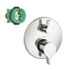 E/S Pressure Balance Trim with Diverter with Rough-In in Chrome E/S Pressure Balance Trim with Diverter with Rough-In in Chrome