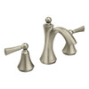 Moen T4520BN Double Handle Widespread Bathroom Faucet in Brushed Nickel