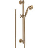 H2Okinetic 3-Setting Slide Bar Hand Shower in Champagne Bronze