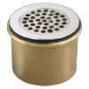 Perforated Grid Strainer Drain for 3-1/2 Outlet Sink in Chrome
