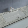 31.75-in x 19.125-in x 9.5-in silQ Granite Kitchen Sink with Super Single bowl, Undermount Installation, in White
