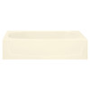 Sterling 71041110-LNR-96 60-in L x 29-in W Oval In Rectangle Skirted Bathtub with Left-Hand Drain in Biscuit