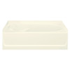 60-in L x 42-in W Oval In Rectangle Skirted Bathtub with Right-Hand Drain in Biscuit 60-in L x 42-in W Oval In Rectangle Skirted Bathtub with Right-Hand Drain in Biscuit